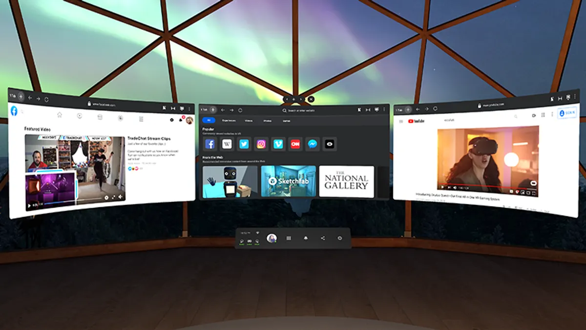 Oculus Quest multi-screen