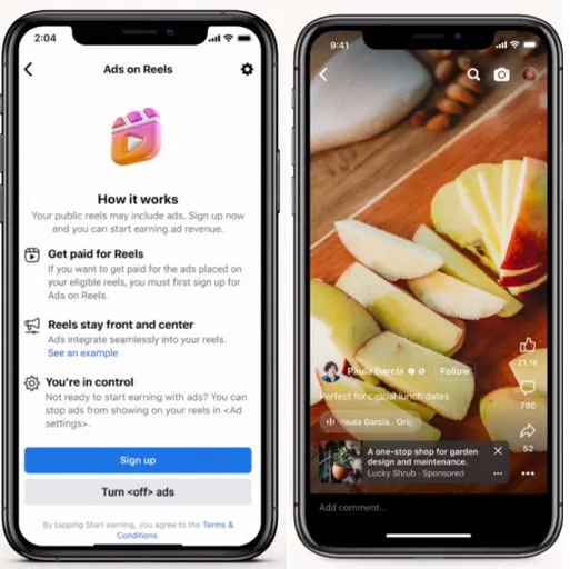 Facebook Reels ads