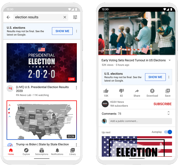 YouTube election measures
