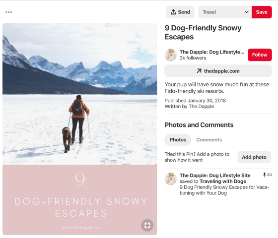 Example of a Pinterest Pin
