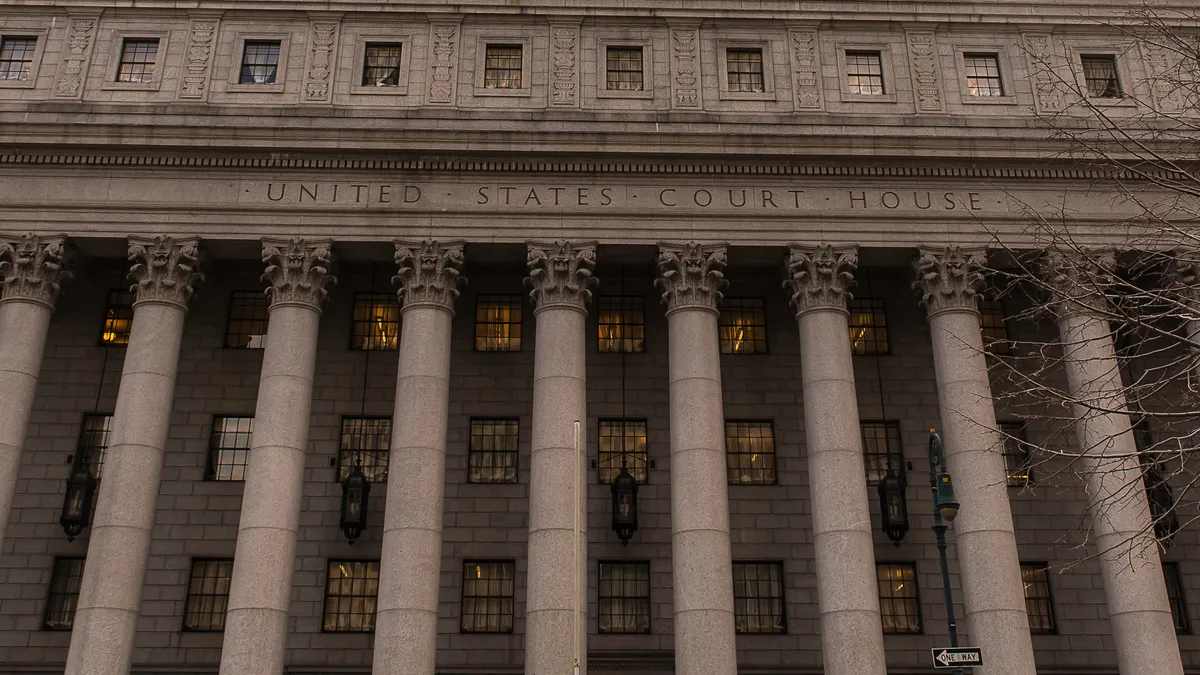 The U.S. District Courthouse for the Southern District of New York, taken in 2013.