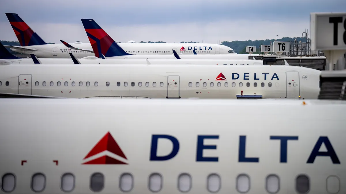 Delta airplanes on tarmac