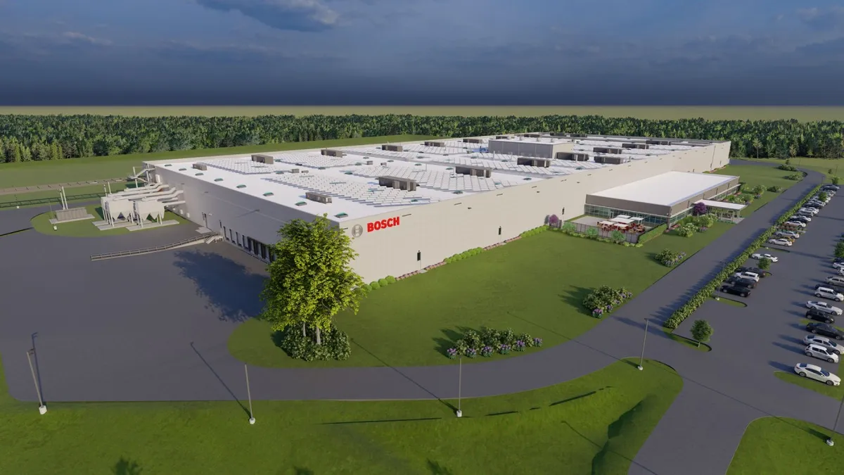 A rendering of Bosch's facility in Lincolnton, North Carolina.