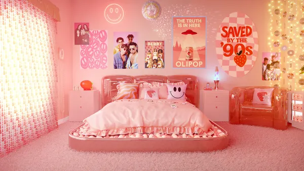 Olipop's nostalgic suites within the Austin Motel as part of its 2025 summer campaign.