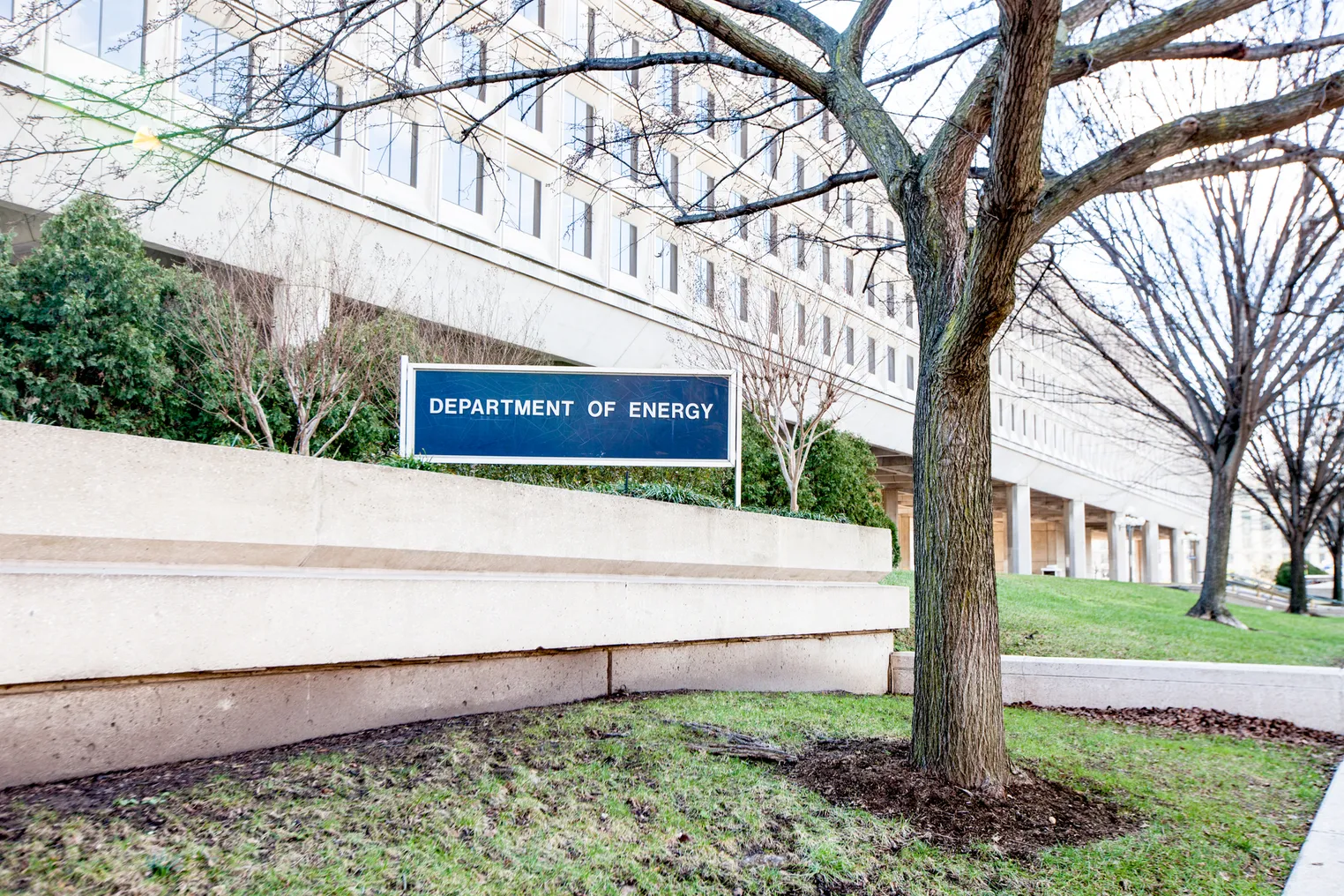 The exterior of Department of Energy (DOE) in Washington DC.