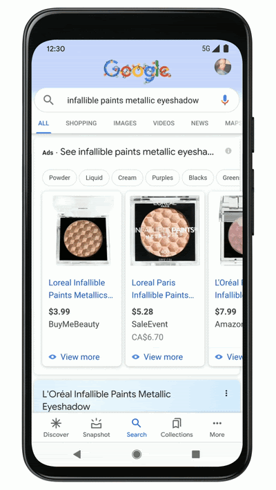 Google Try on ads