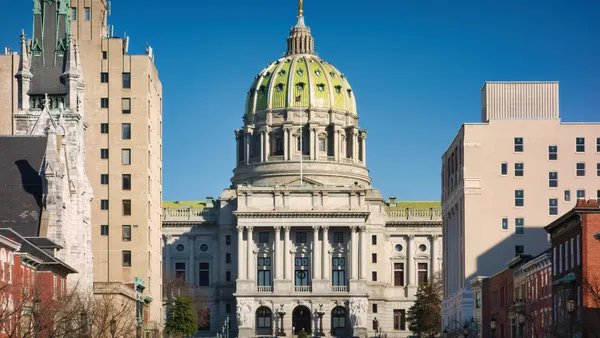 Pennsylvania state capitol in Harrisburg