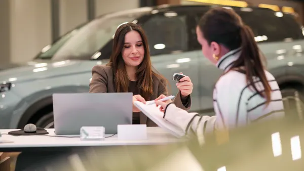Vehicle Purchase and Sale, Contract, Sales Representative in Car Showroom, Vehicle Loan , Business Woman