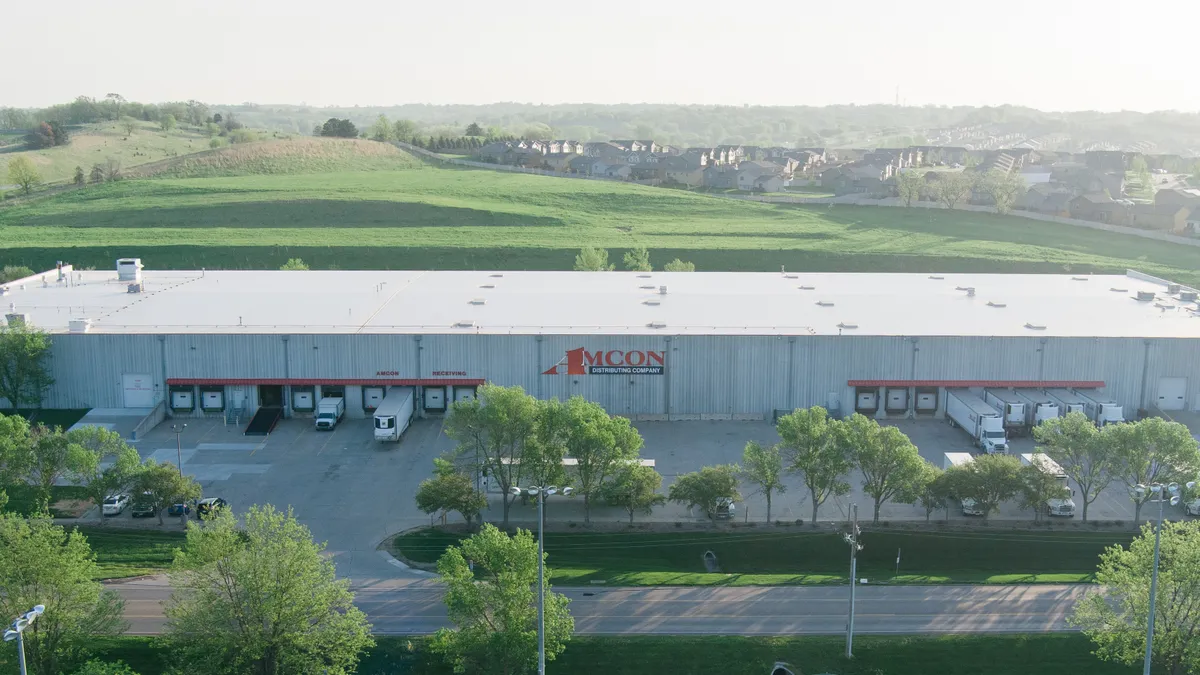 A photo of an Amcon distribution center.