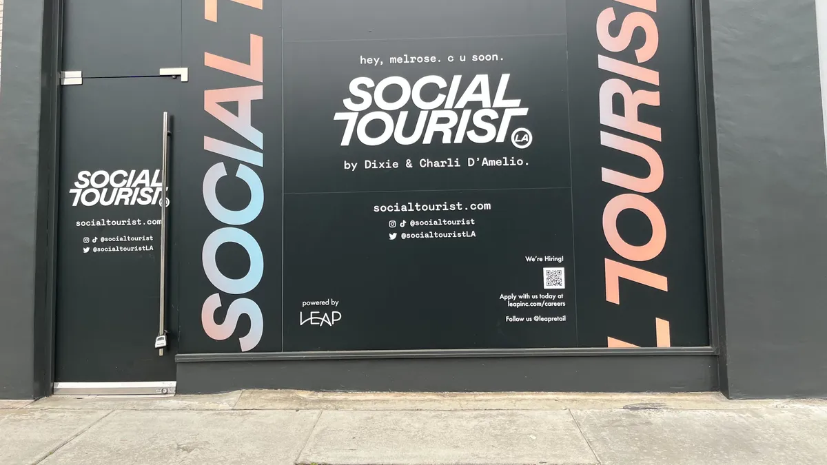 A Social Tourist storefront in Melrose, Los Angeles.