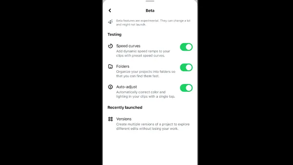 Meta Edits Beta