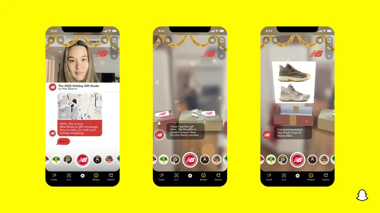 New Balance Unveils Gift Guide with Snap’s AR and Voice Technology