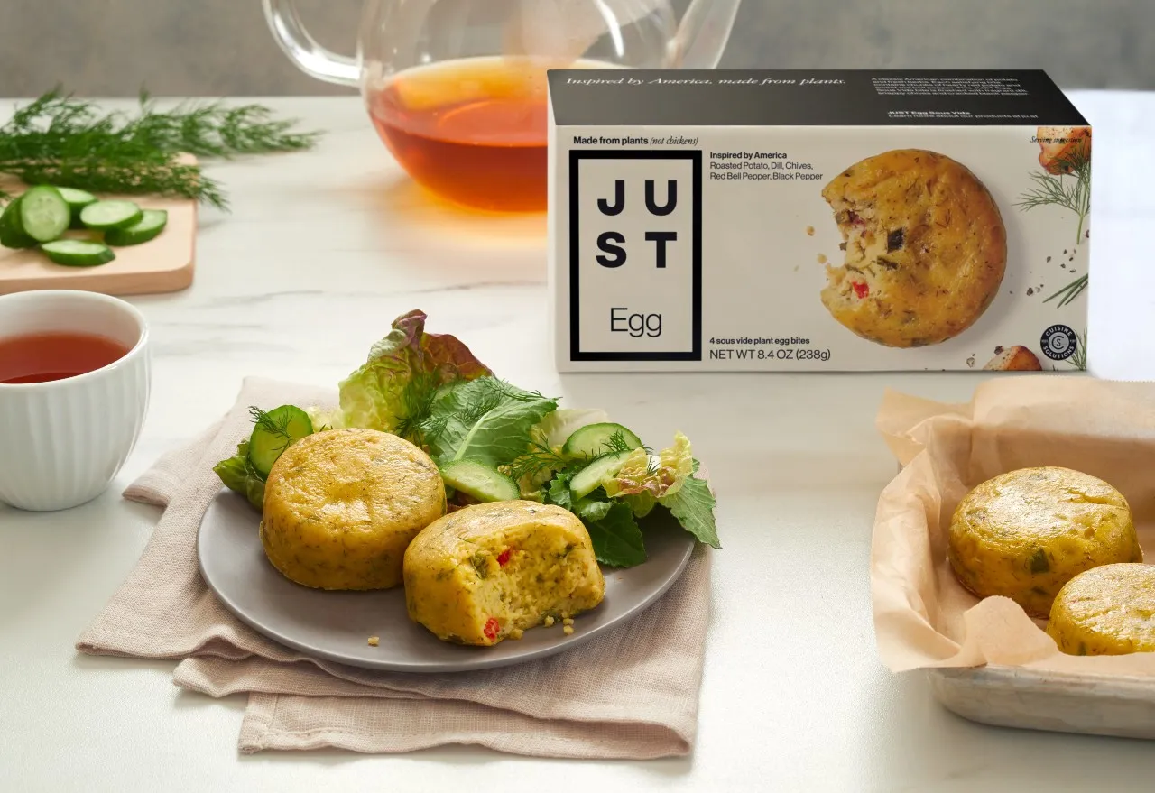 Eat Just announced plant-based sous vide egg bites will be coming to stores in March 2021.