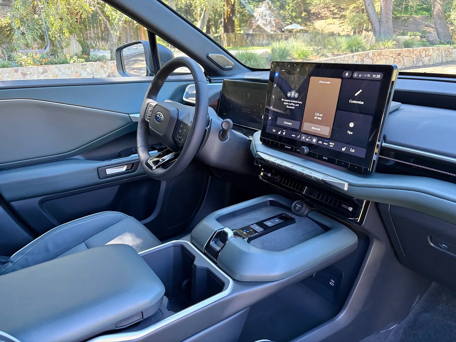 2027 Subaru Getaway interior, as seen at March 2026 preview event