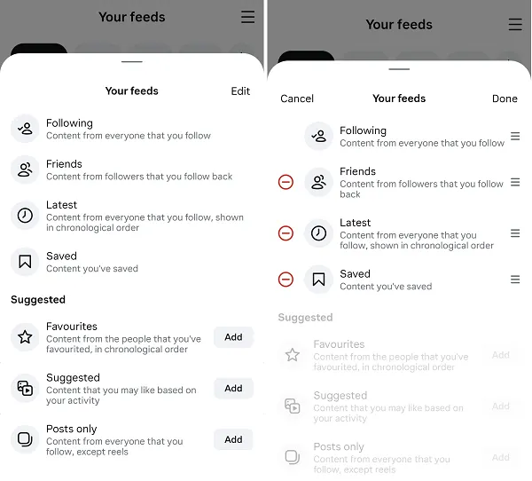 Instagram Your Feeds