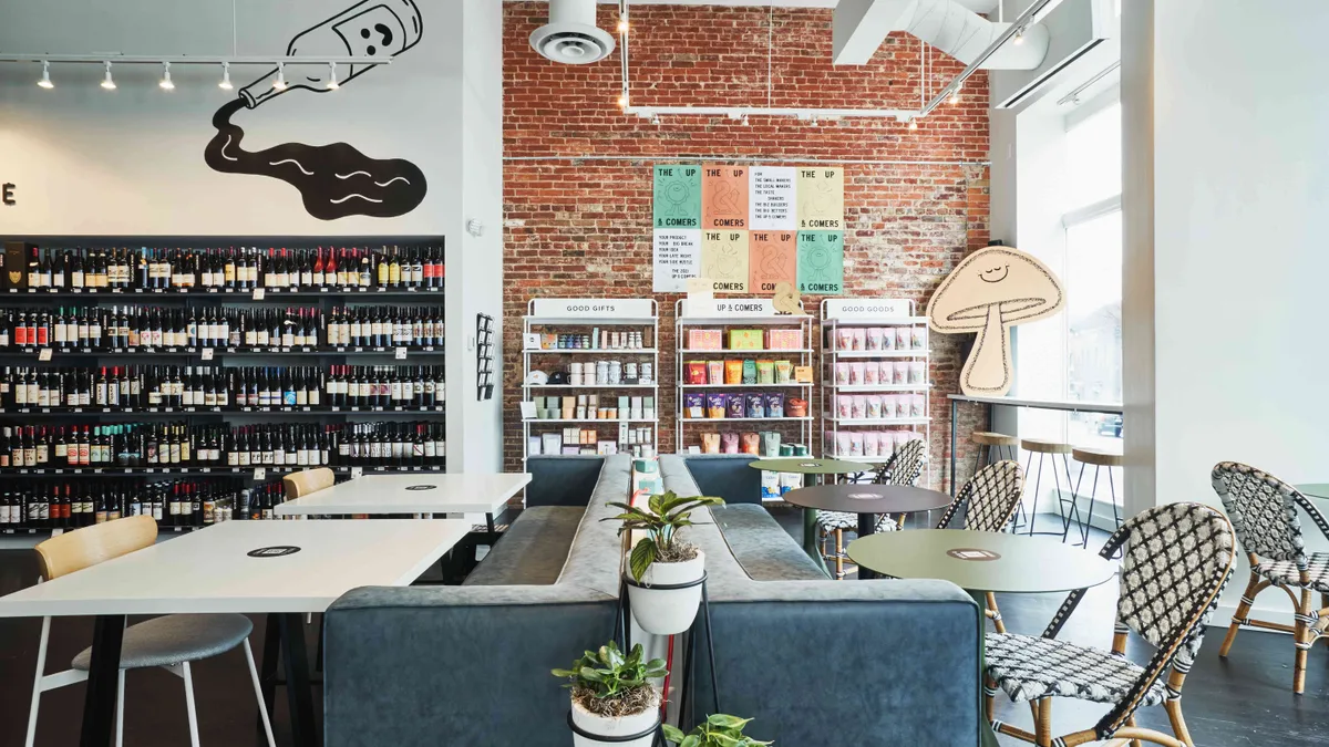 Interior of Georgetown Foxtrot Market location in Washington, D.C.