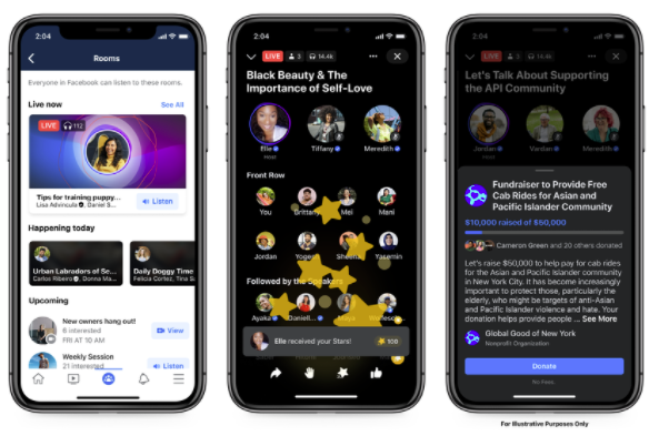 Facebook Audio Rooms