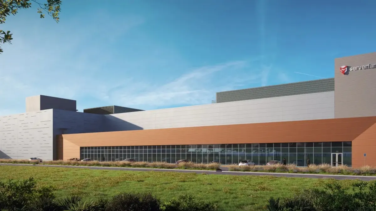 Rendering of a Serverfarm data center