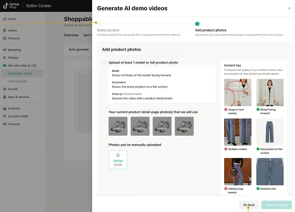 TikTok Shop AI Listing
