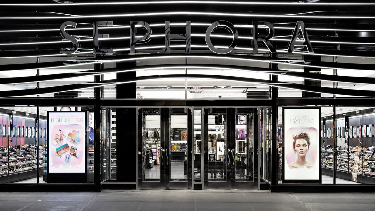 A Sephora storefront