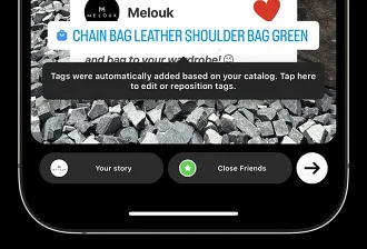 Instagram products in Stories
