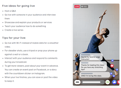 Facebook Live tips