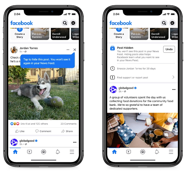 Facebook News Feed feedback