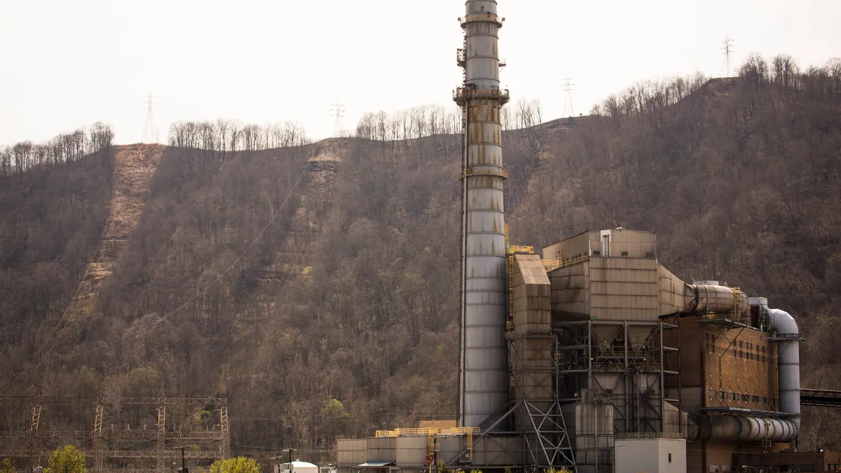 Coal Fired Power Plant in West Virginia.