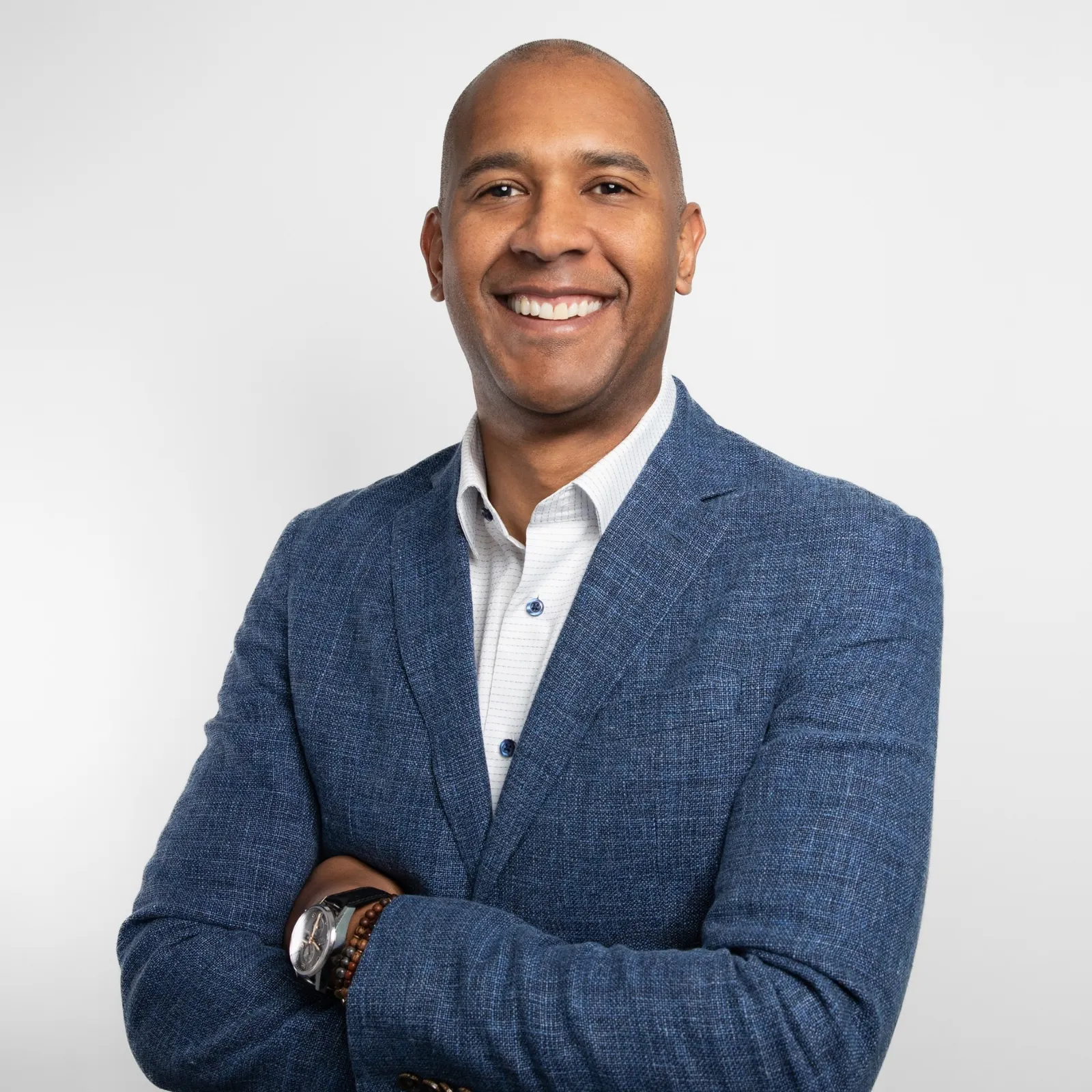 A headshot of Abraham Ceesay, CEO of Rapport Therapeutics.