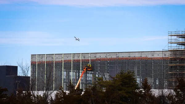 A data center campus under construction by TA Realty LLC, located near the Trappe Rock substation in Loudoun County, Virginia.