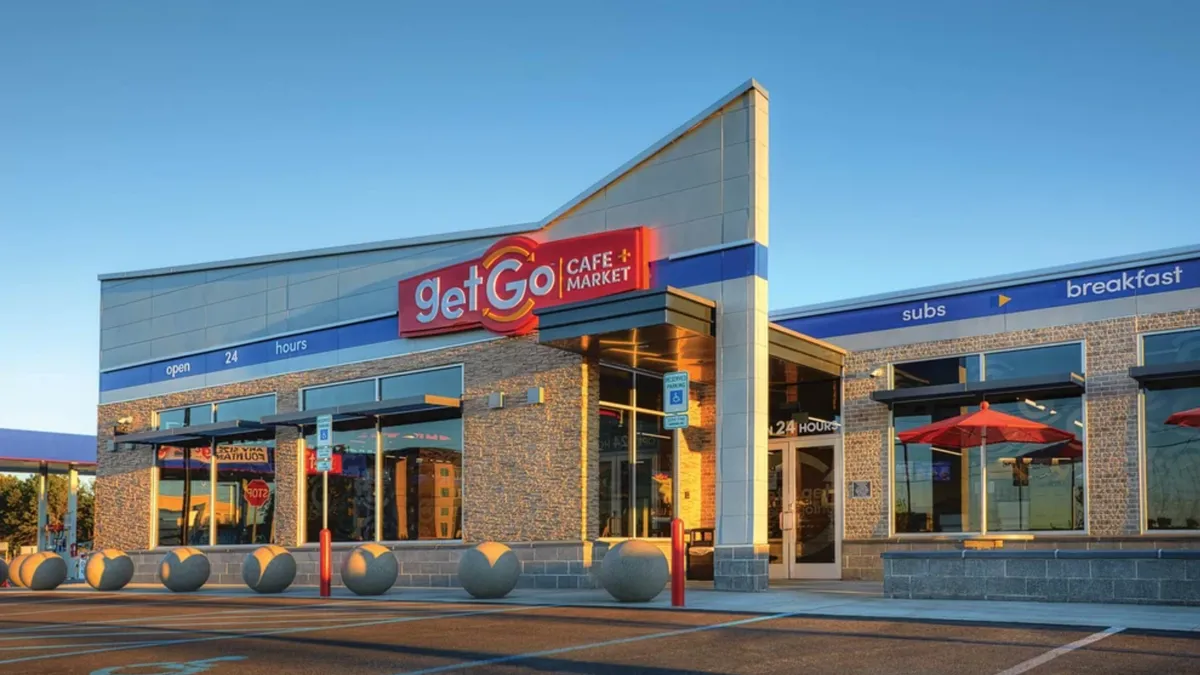 A photo of the exterior of a GetGo Cafe + Market location.