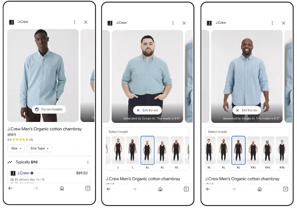 Google style recommendations