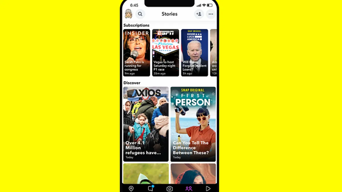 Snapchat Dynamic Stories