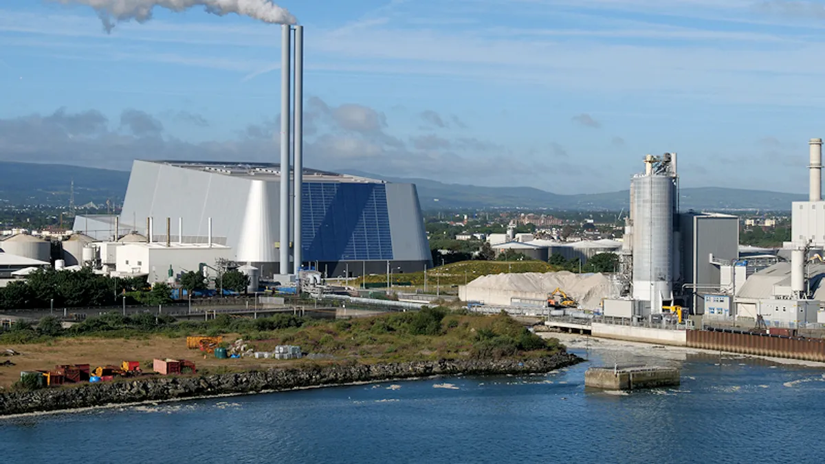 Covanta waste-to-energy plant in Dublin, Ireland