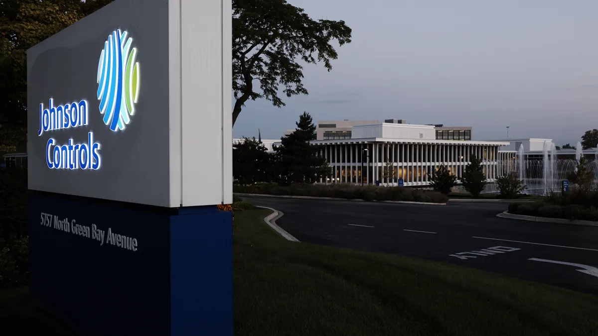 Exterior of Johnson Controls' headquarters in Glendale, Wisconsin.