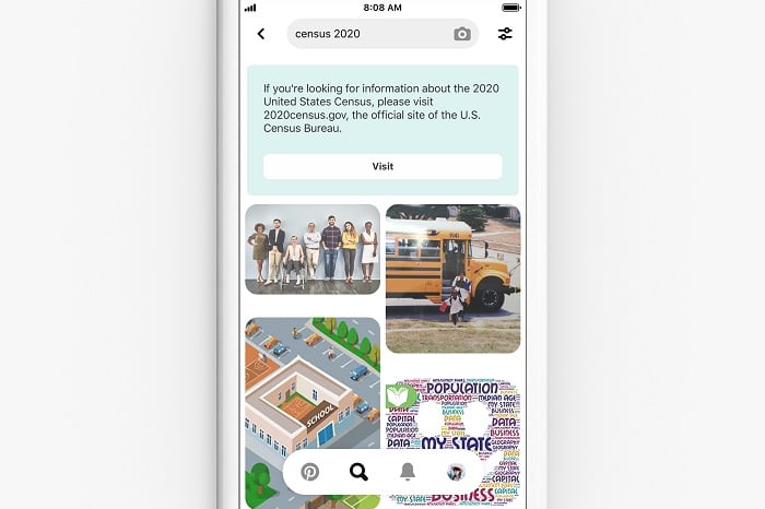 Pinterest census banner