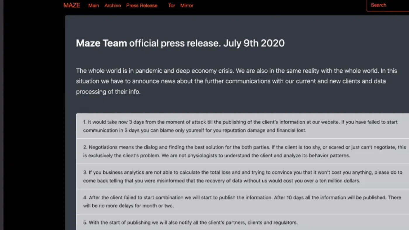 BlueVoyant ransomware ride along press release 1
