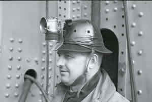 Photo of one of the first-ever hard hats used, during the construction of the Golden Gate Bridge in th 2930s