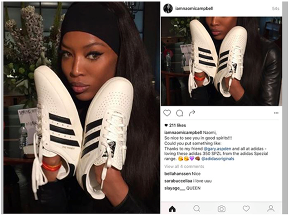 Naomi Campbell Adidas Campaign