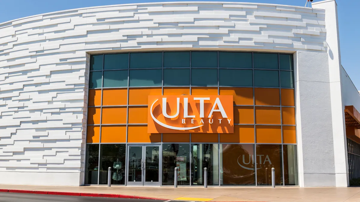 The outside of an Ulta Beauty location.