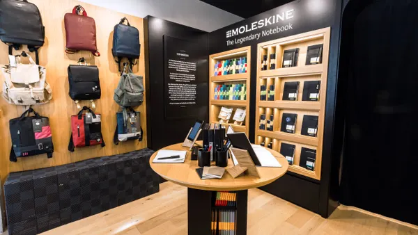 The interior of Moleskine's Upper East Side Store in New York City