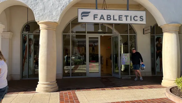 A Fabletics storefront.