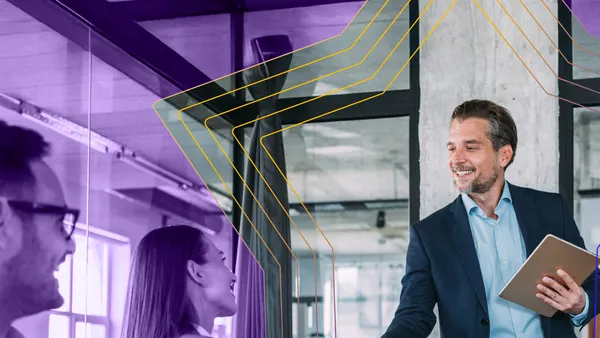 Colleagues working in a meeting