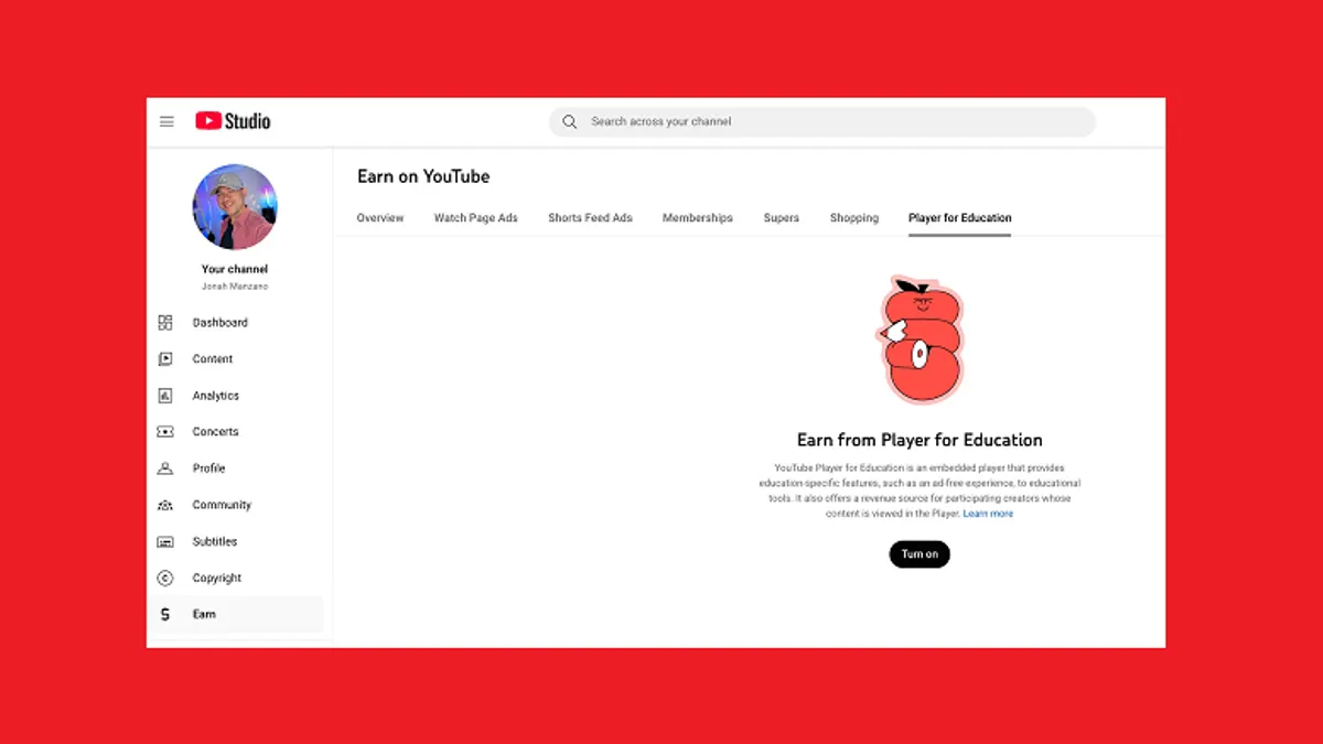 YouTube Player for Education
