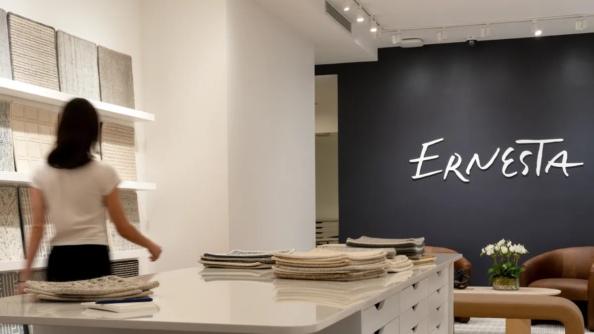 The interior of Ernesta New York City showroom