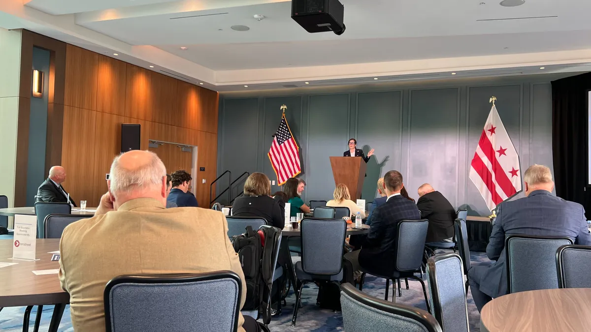 EPA Deputy Assistant Administrator Alejandra Nunez briefs Truckload Carriers Association members during their 2024 Fall Business Meeting in Washington, D.C.