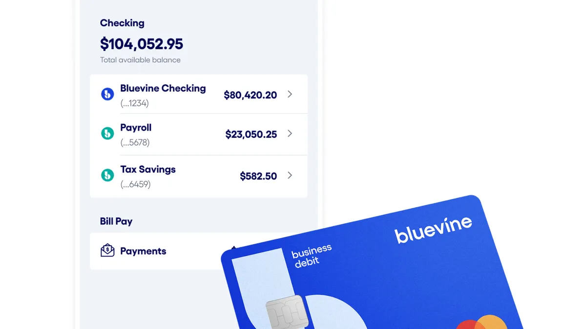 Bluevine's debit card