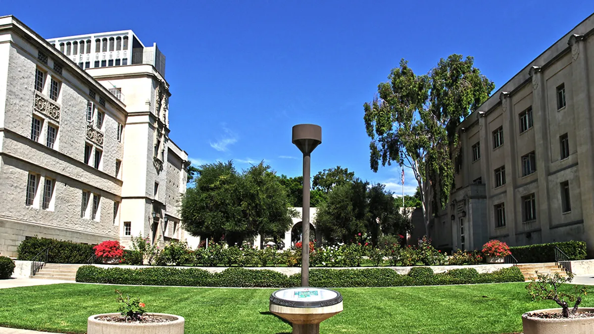 The entrance of the California Institute of Technology.