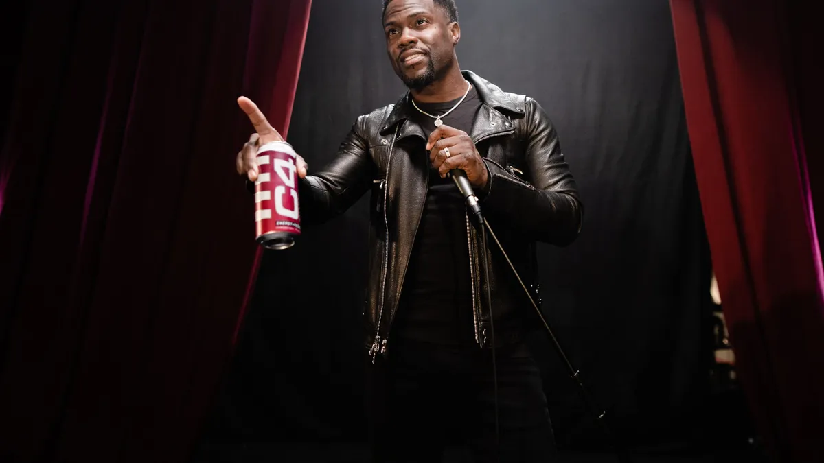 Kevin Hart in an ad for C4 Energy