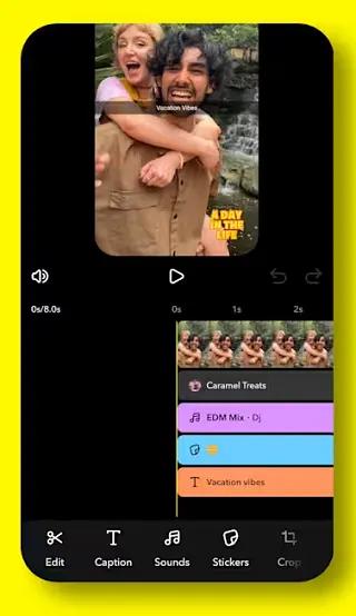 Snapchat video editor
